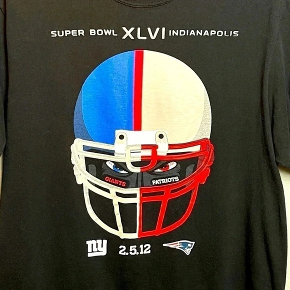 Vintage 2012 Reebok 2012 Super Bowl, Giants vs the Patriots. 2/5/12
Size: large - Picture 2 of 7